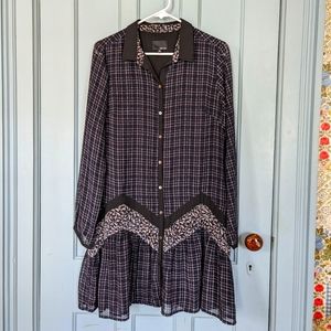 Anthropologie Long Sleeve Peasant Dress (M)